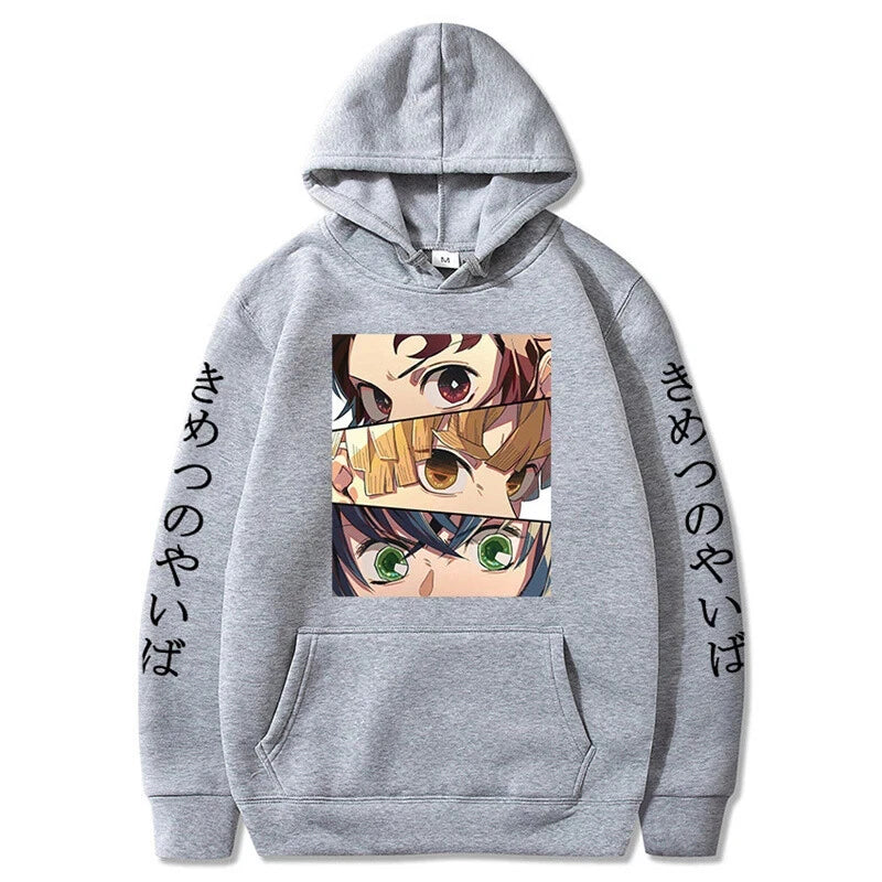 Trendy Hot Selling Demon Slayer Kimetsu No Yaiba Hoodie Jacket Casual Pullover Sweatshirt Cosplay