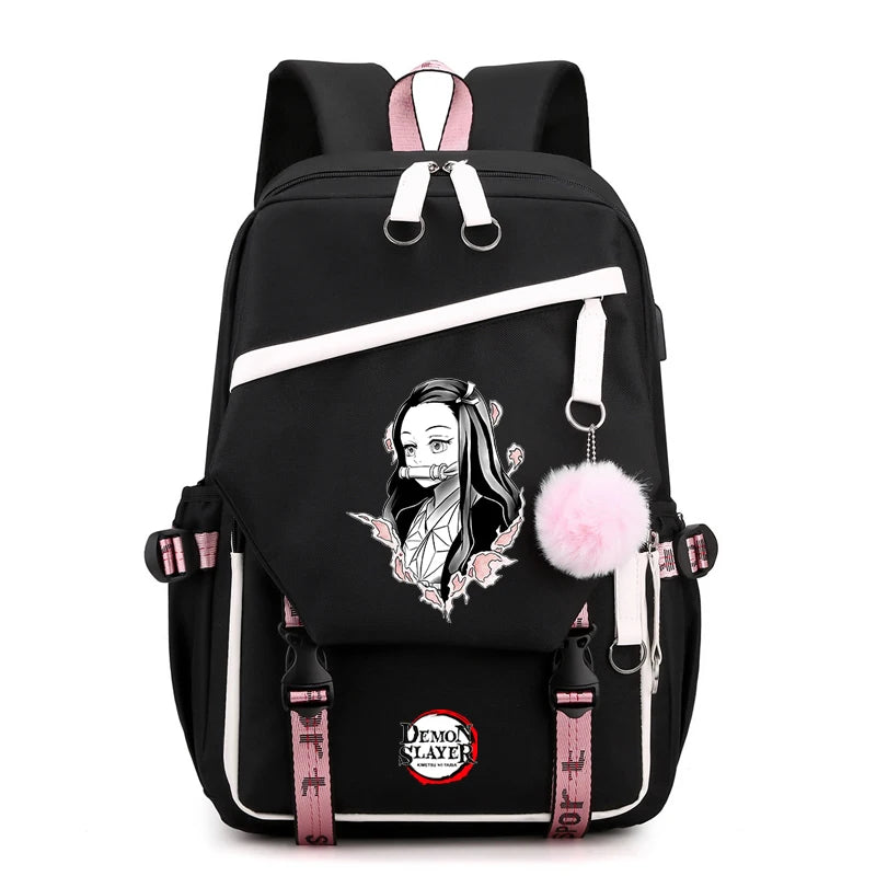 Anime Demon Slayer Backpack Teen Girl Boy Back To School Backpack Children School Bag Women Rucksack Travel Cartoon Bag Mochilas
