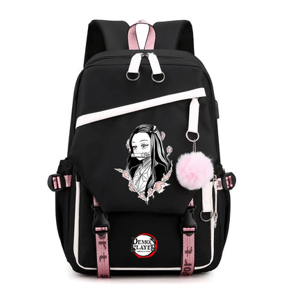 Anime Demon Slayer Backpack Teen Girl Boy Back To School Backpack Children School Bag Women Rucksack Travel Cartoon Bag Mochilas
