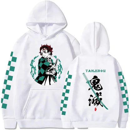 2026 New Demon Slayer Graphic Printed Hoodie Sweatshirt Men's and Women's Hoodie Men's Tops Sports Hoodie Harajuku Y2K Hoodie