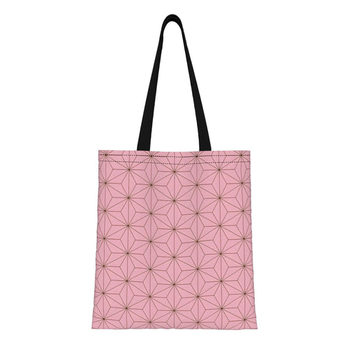 1PC Nezuko Cloths Canvas Tote Bag Demon Slayer Anime Canvas Tote Bag Perfect for Shopping Grocery Travel & Outdoor