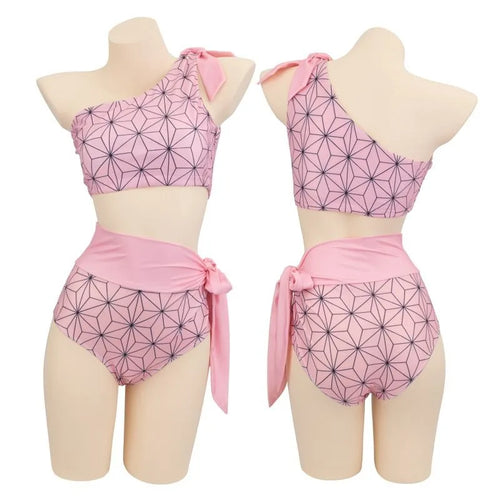 Demon Slayer: Kimetsu no Yaiba's new swimsuit cosplay role-playing bikini beach summer split swimsuit anime suit high-value gift