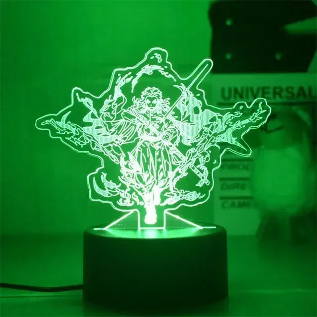 Kimetsu No Yaiba Nezuko Kamado Figure Led Night Light for Bedroom Decor Nightlight Kids Child Table 3d Lamp Demon Slayer Gift