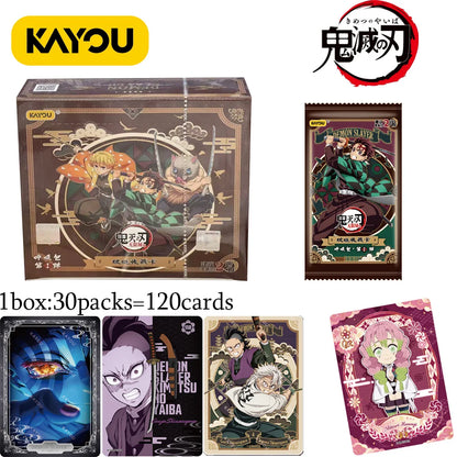2026 KAYOU Genuine Demon Slayer Card Dawn Bag Collection CCG TCG Card Animation Cartoon Game Collect Card Peripheral Toys