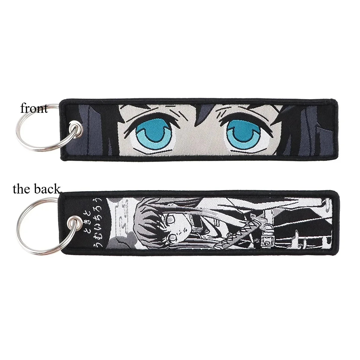 Anime Demon Slayer Blade Weaving Mark Keychain Trendy Fashion Hanging Rope Devil Access Control Pendant Office ID Pendant Gift