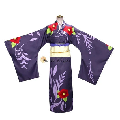 Demon Slayer Kimetsu No Yaiba Anime Cosplay Costume Tamayo Uniform Kimono Cosplay Costumes Halloween Carnival Party Clothes Wig