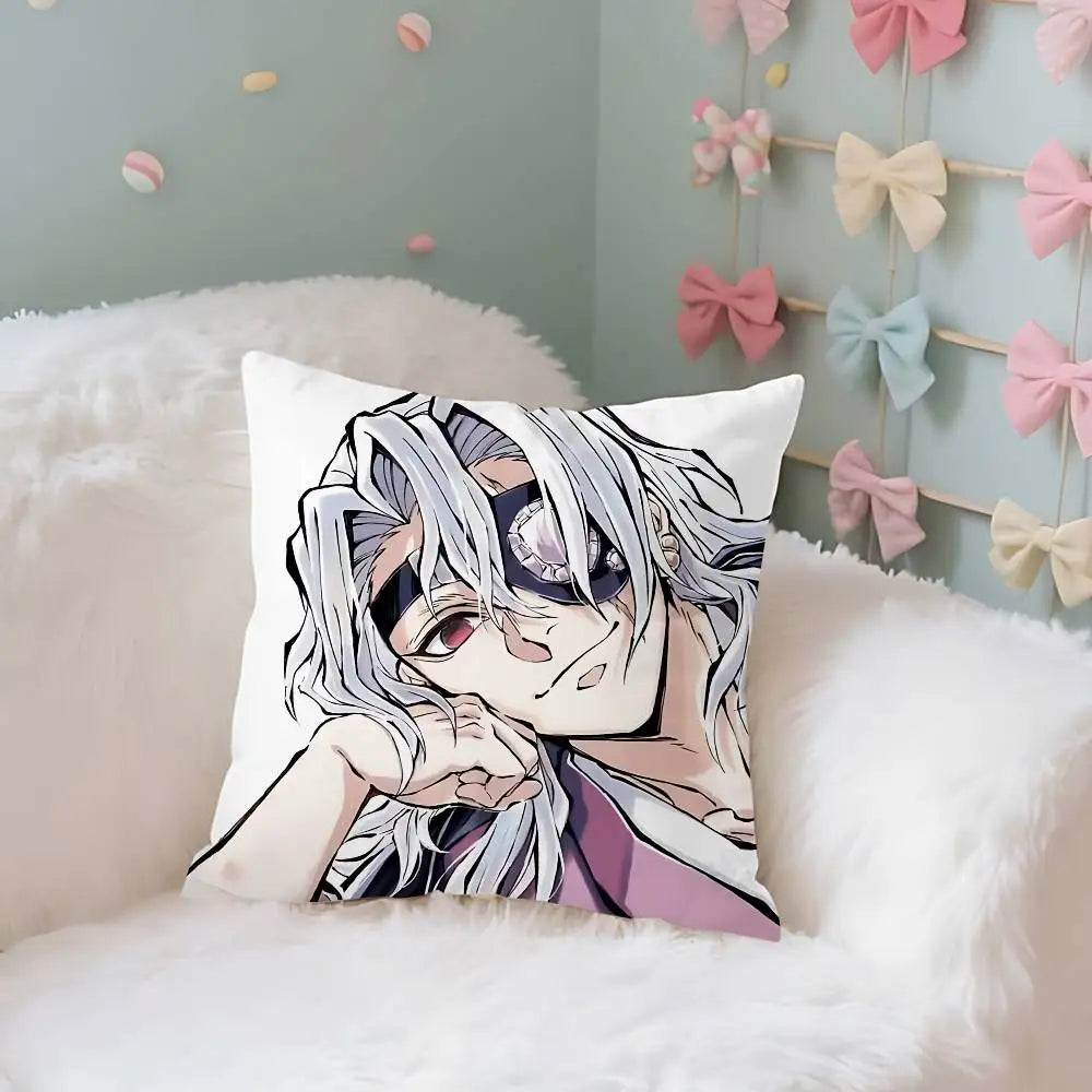 T-Tengen U-Uzuis Case Plush Fabric Soft Pillowcase Double Sided Print Cushion Cover Household Gifts