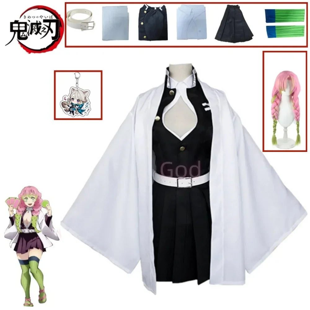 Volwassen Kinderen Anime Demon Moordenaar Kanroji Mitsuri Cosplay Kostuum Kisatsutai Sexy Vrouwen Halloween Kostuum
