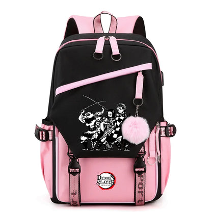 Anime Demon Slayer Backpack Teen Girl Boy Back To School Backpack Children School Bag Women Rucksack Travel Cartoon Bag Mochilas
