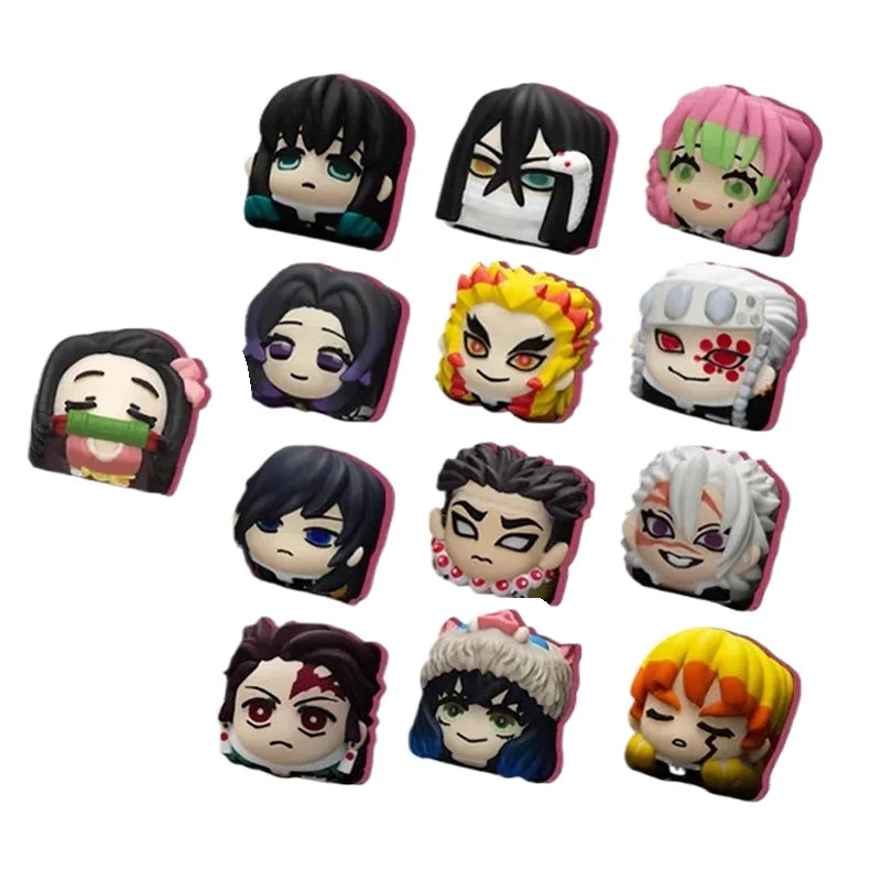 Anime Demon Slayer Kamado Nezuko Series Multiple Styles Keyboard Cute Keycap Decoration Contain Periphery Collectble Fun Gifts