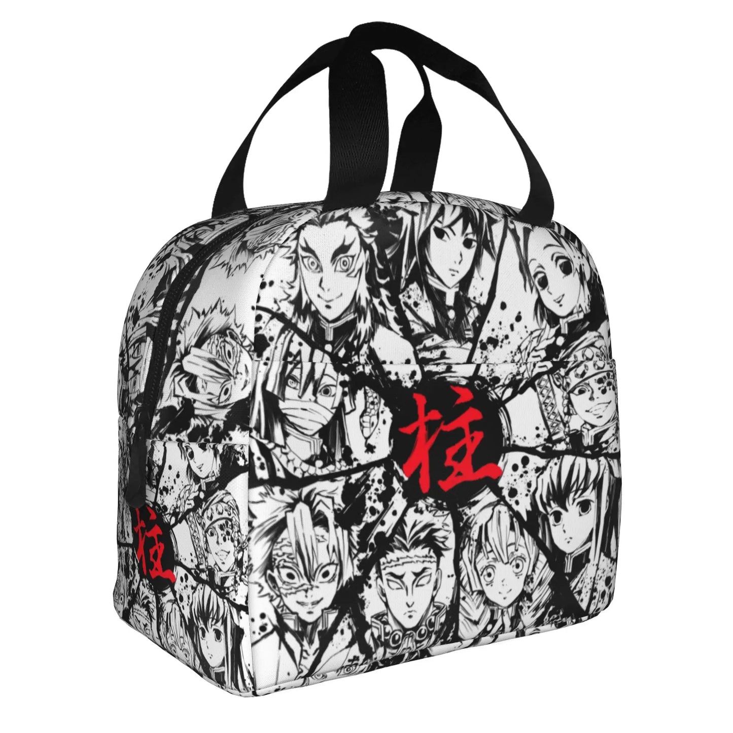 Demon Slayer Manga Anime Resuable Lunch Box for Women Waterproof Kimetsu no Yaiba Thermal Cooler Food Insulated Lunch Bag School
