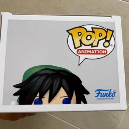 Demon Slayer Giyu Tomioka Holiday #2034 Funko Pop Action Doll 4.3In Special Edition Vinyl Sculpture Toy Collecti Souvenirs Gifts