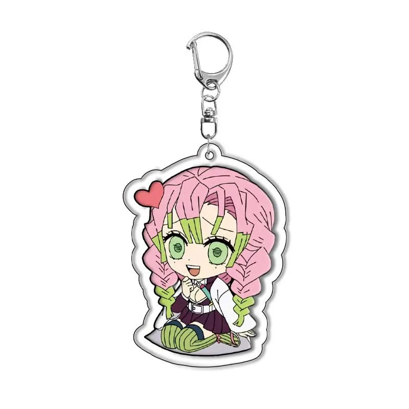 Demon Slayer Kimetsu no Yaiba Tanjiro Kamado Nezuko Acrylic Keychain Pendant Anime Merchandise Custom Wholesale In Stock Bulk