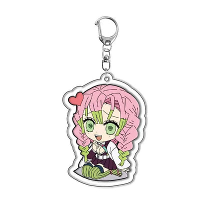 Demon Slayer Kimetsu no Yaiba Tanjiro Kamado Nezuko Acrylic Keychain Pendant Anime Merchandise Custom Wholesale In Stock Bulk
