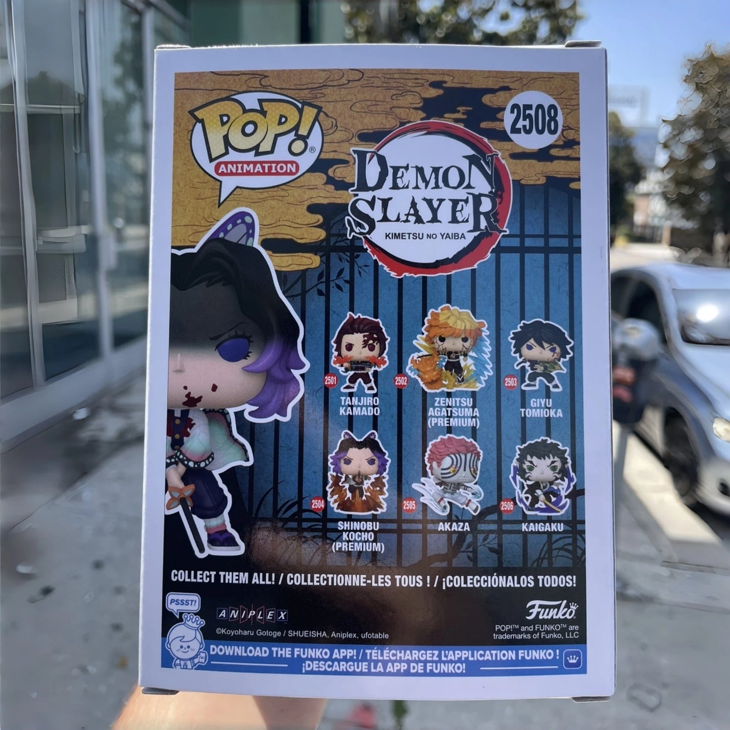 Demon Slayer Shinobu Kocho Bloody Vinyl Figure Funko Pop 2508 Officially Licensed Collectible Desktop Decor Limited Edition Gift