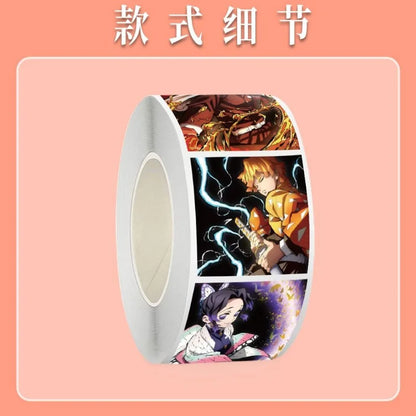 500pcs Demon Slayer stickers cute cartoon anime Kimetsu no Yaiba cool DIY journal cup decoration stickers boys graffiti toy gift