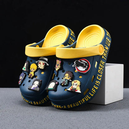 Demon Slayer Kamado Nezuko Tomioka Giyuu Creative Non-Slip Sandals Cartoon Animation Surrounding Beach Kamado Tanjirou Slippers