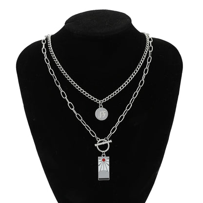 Anime Demon Slayer Tanjiro Necklace Classic Cartoon Character Fashion Jewelry Cosplay Accessories Daily Wear Collectible Gift