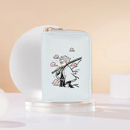 New Demon Slayer Wallet Woman Man Fashion Zipper Wallet Anime Cartoon Coin Purse Man Card Holder Fashion Money Bag Birthday Gift