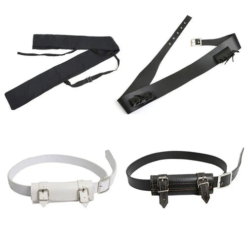 PU Leather Belt For Katana Belt Demon Slayer Belt Rapier Strap Belt Holster Sword Belt Waist Sheath Scabbard Holder 110CM