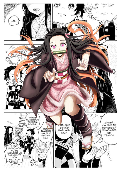 Japan Anime Figure Demon Slayer Picture Art Home Decor Canvas Painting Poster For Living Kids Room Sofa Wall Decoration Posters