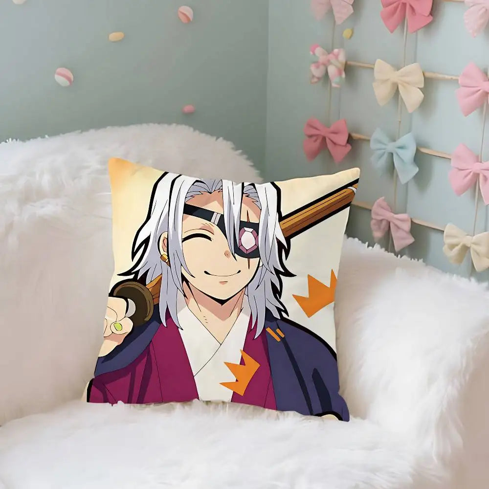 T-Tengen U-Uzuis Case Plush Fabric Soft Pillowcase Double Sided Print Cushion Cover Household Gifts