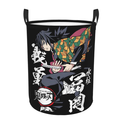 Demon Slayer Tanjiro Kamado Laundry Basket Collapsible Large Capacity Clothes Storage Bin Anime Manga 
 Laundry Hamper
