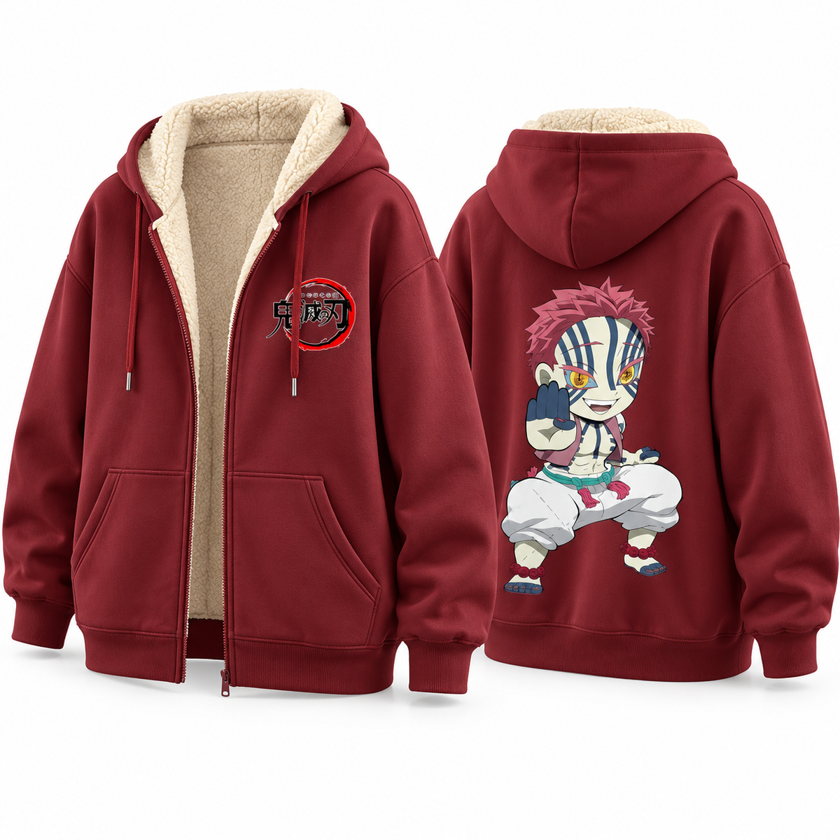 Sweat zippé sherpa, 16 motifs