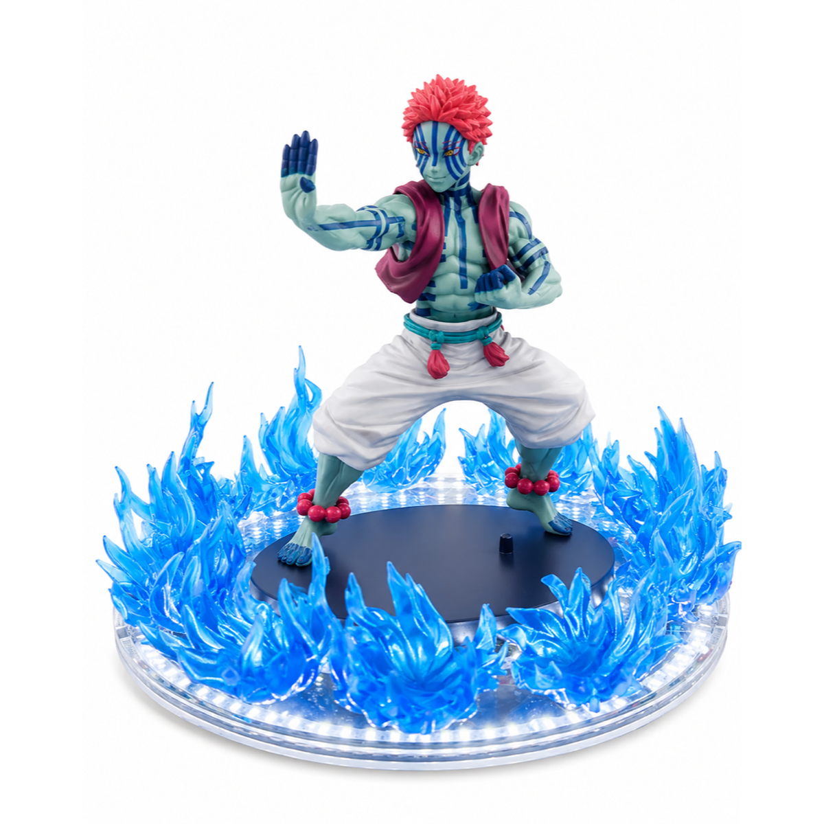 Statue Akaza flammes bleues